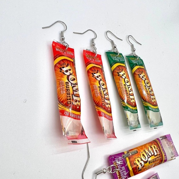 Burrito Earrings - Frozen Food Earrings - Mini Brands Earrings - Teacher Earring - Picture 3 of 10